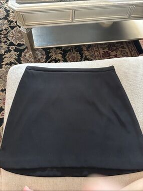 Cache Black A-Line Mini Skirt